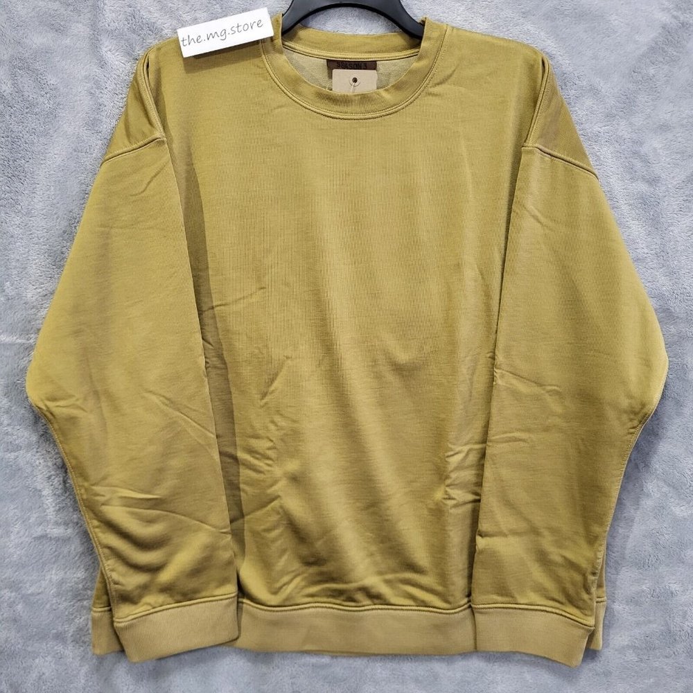 Yeezy Season 3 Crewneck Oversized Sweatshirt KW3M207-108 Military Dust Sz S $325